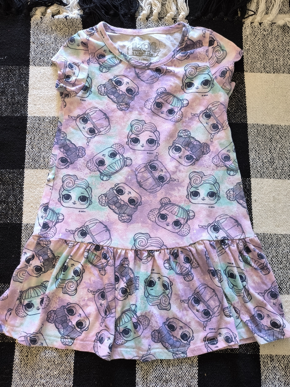 L.O.L. Surprise! Lavender, Mint & Purple Character Ruffle-Hem Dress